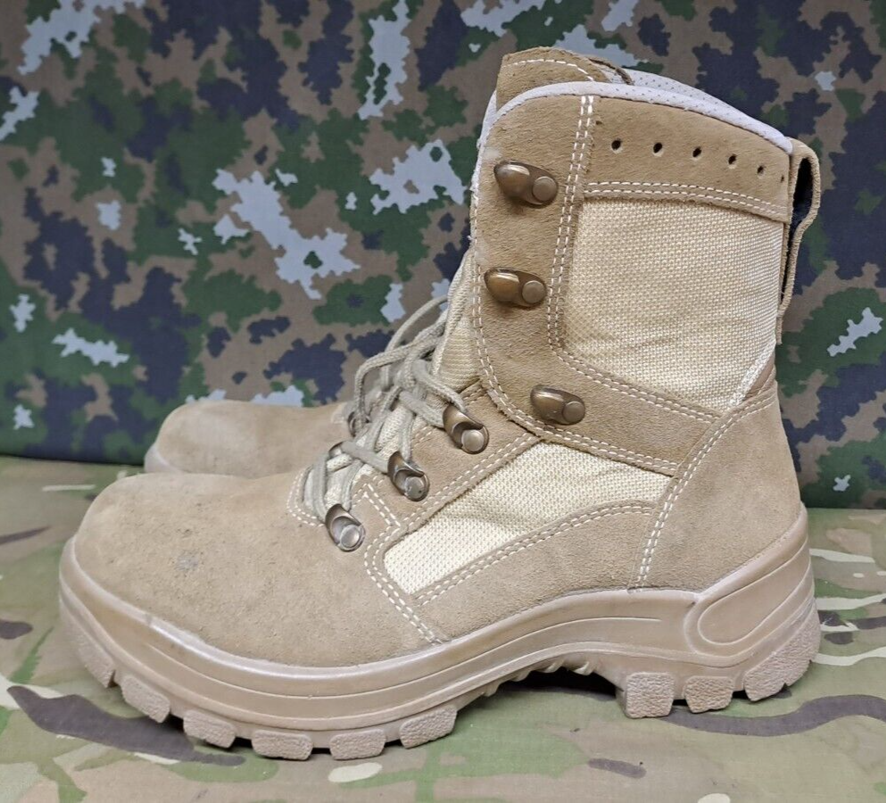 Haix Airpower Desert Boot Army Combat Patrol Boots Summer Beige - 5 UK