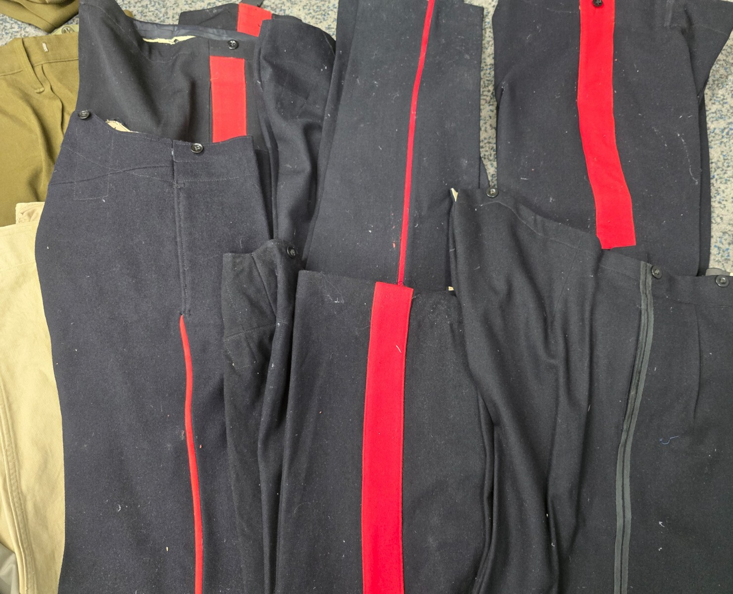 Huge Warehouse Clearout Joblot Vintage Military Uniform Trousers, Tunics, Shirts