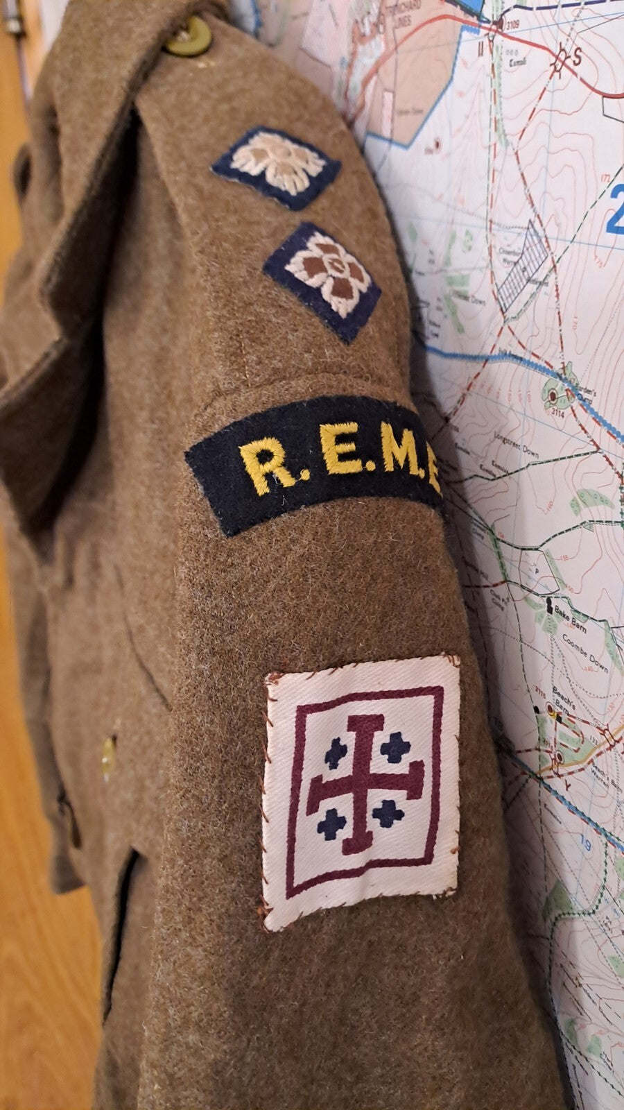 Rare Vintage Post War WW2 1949 Pattern British Army Military Battledress