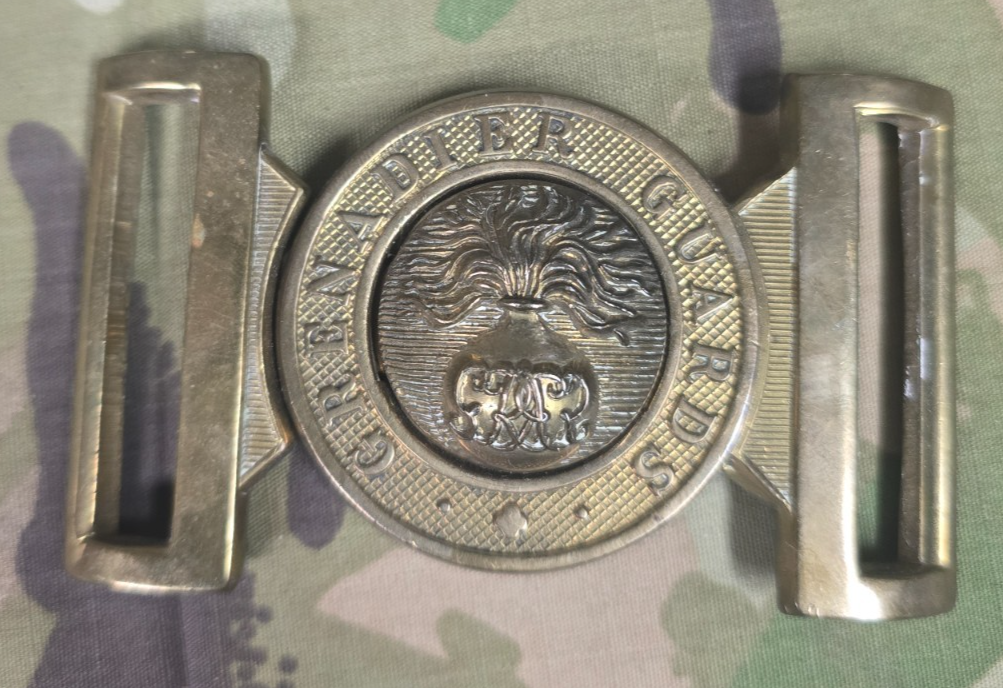 George V Grenadier Guards Waist Belt Clasp – British Army Brass Buckle Original