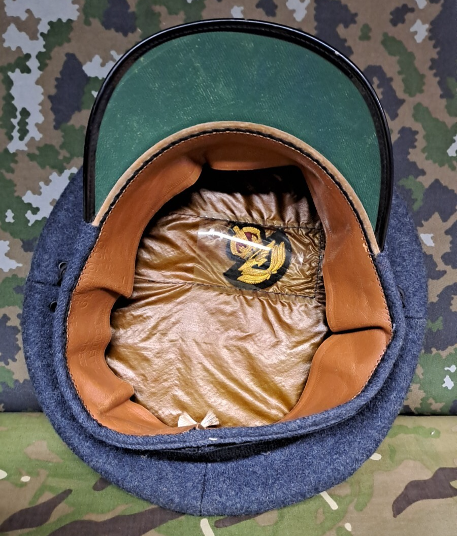 POST WW2 RAF OFFICERS SERVICE DRESS CAP BRITISH ARMY FIELD MILITARY 1953