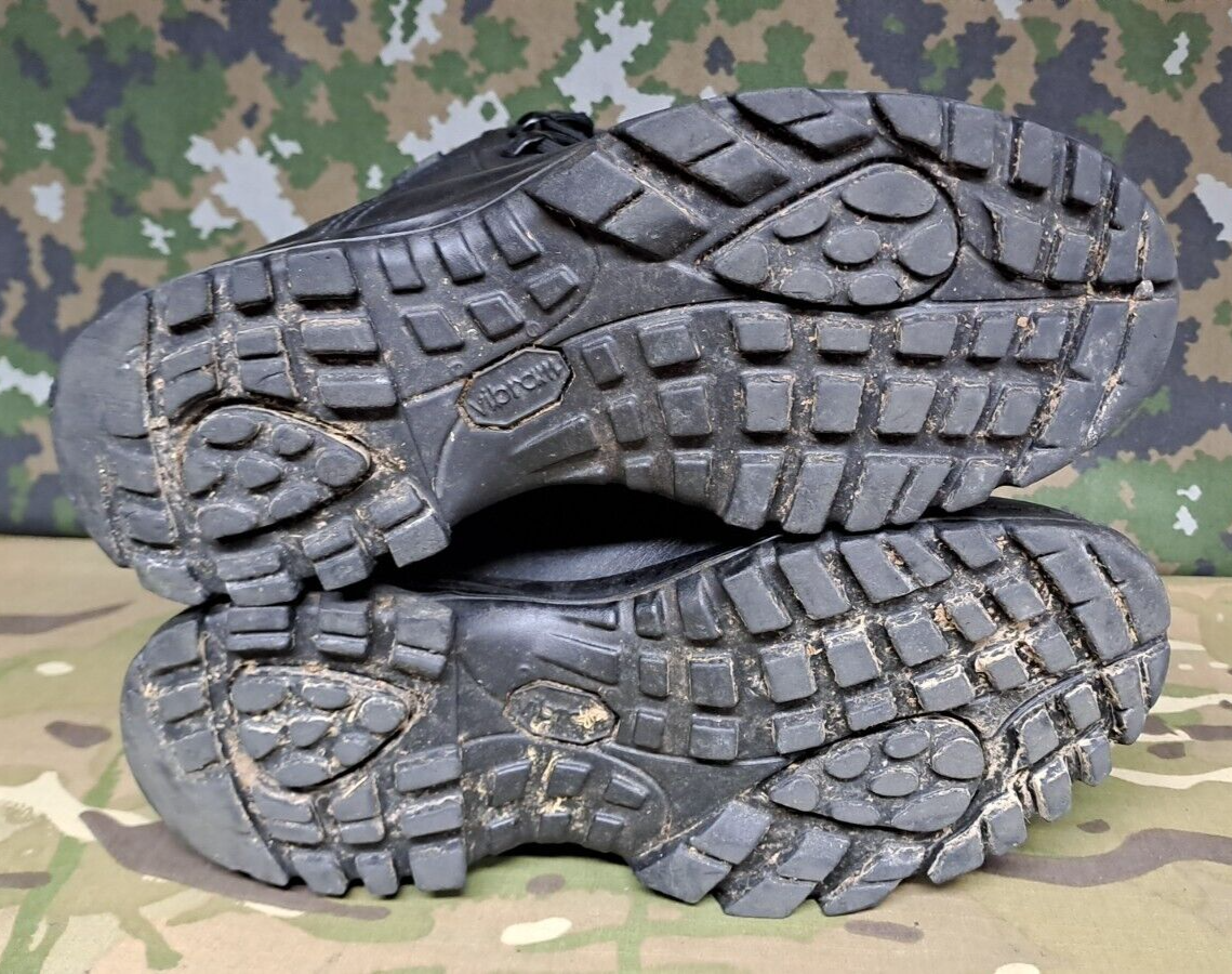 British Army Military SAS LOWA Black Leather Hiking Patrol Combat Boots - 4 UK