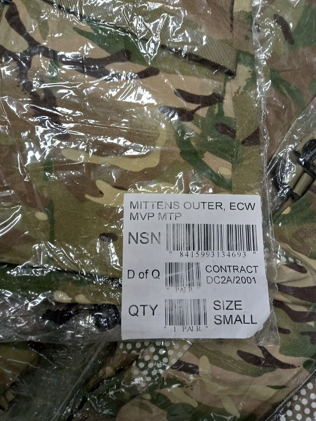 NEW Army Military Surplus Extreme Cold Weather MTP Outer Mittens Gore Tex Bundle