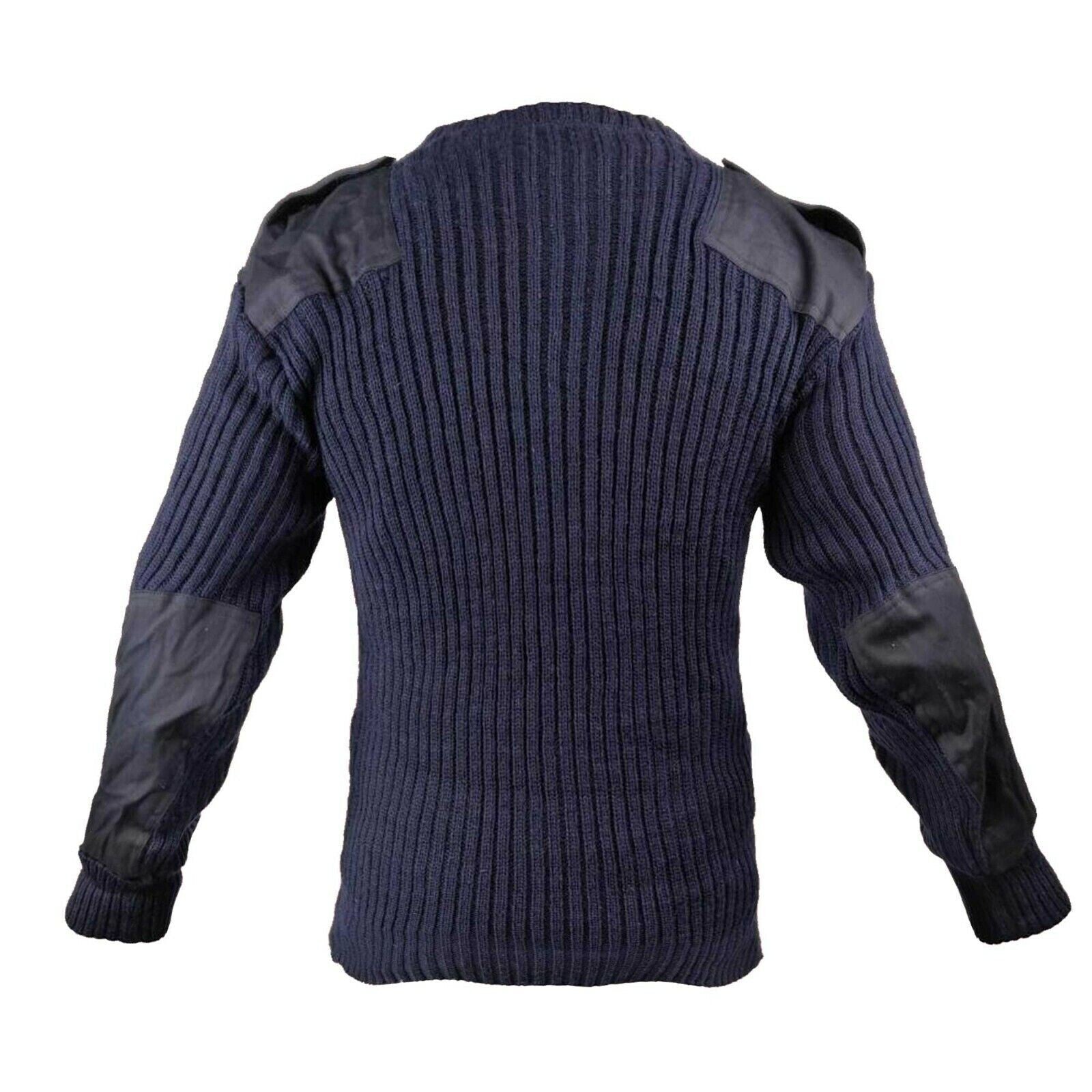 New Royal Navy RN Blue Heavy Round Neck Pullover Heavy Jumper British Military