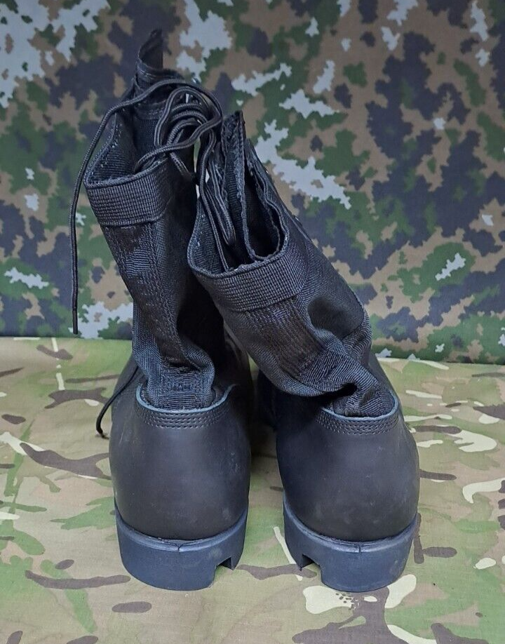 WELLCO WP BLACK LEATHER HOT WEATHER JUNGLE BOOTS British Army Issue - 13 M