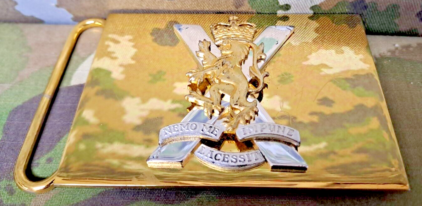 British Army Military Surplus Royal Regiment of Scotland Parade Belt Buckle