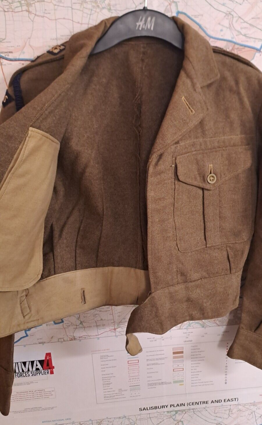 Rare Vintage Post War WW2 1949 Pattern Royal Signals Regiment Battledress