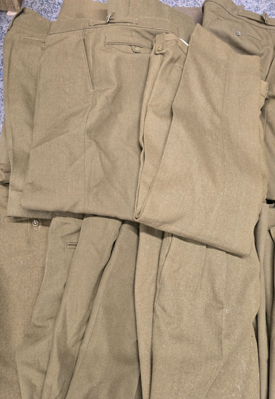 Huge Warehouse Clearout Joblot Vintage Military Uniform Trousers, Tunics, Shirts