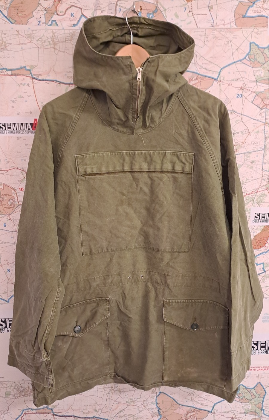 Genuine Vintage British Army Cadet Windproof Mountain Smock Military Oasis Mod