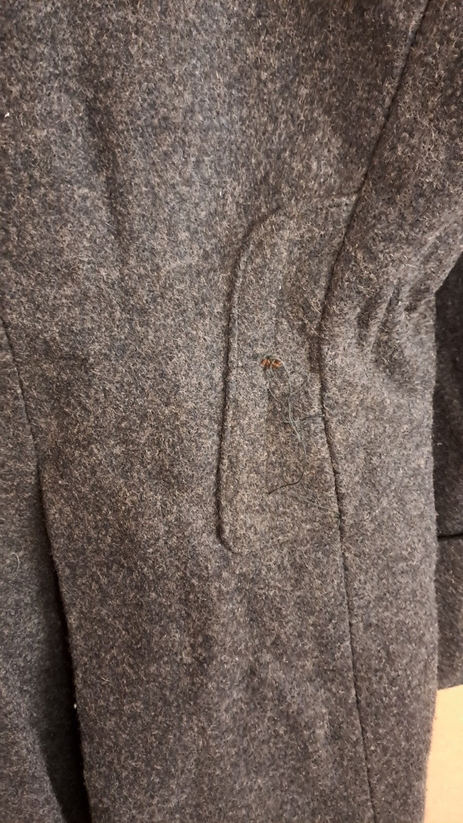 Genuine Vintage Bulgarian Army Military Surplus Heavy Wool Greatcoat Grey - M