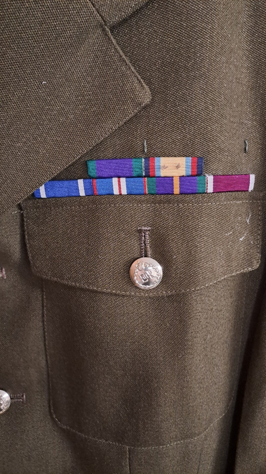 British Army Jacket No 2 Dress Old Pattern 1980s Olive Green - 188/100/84