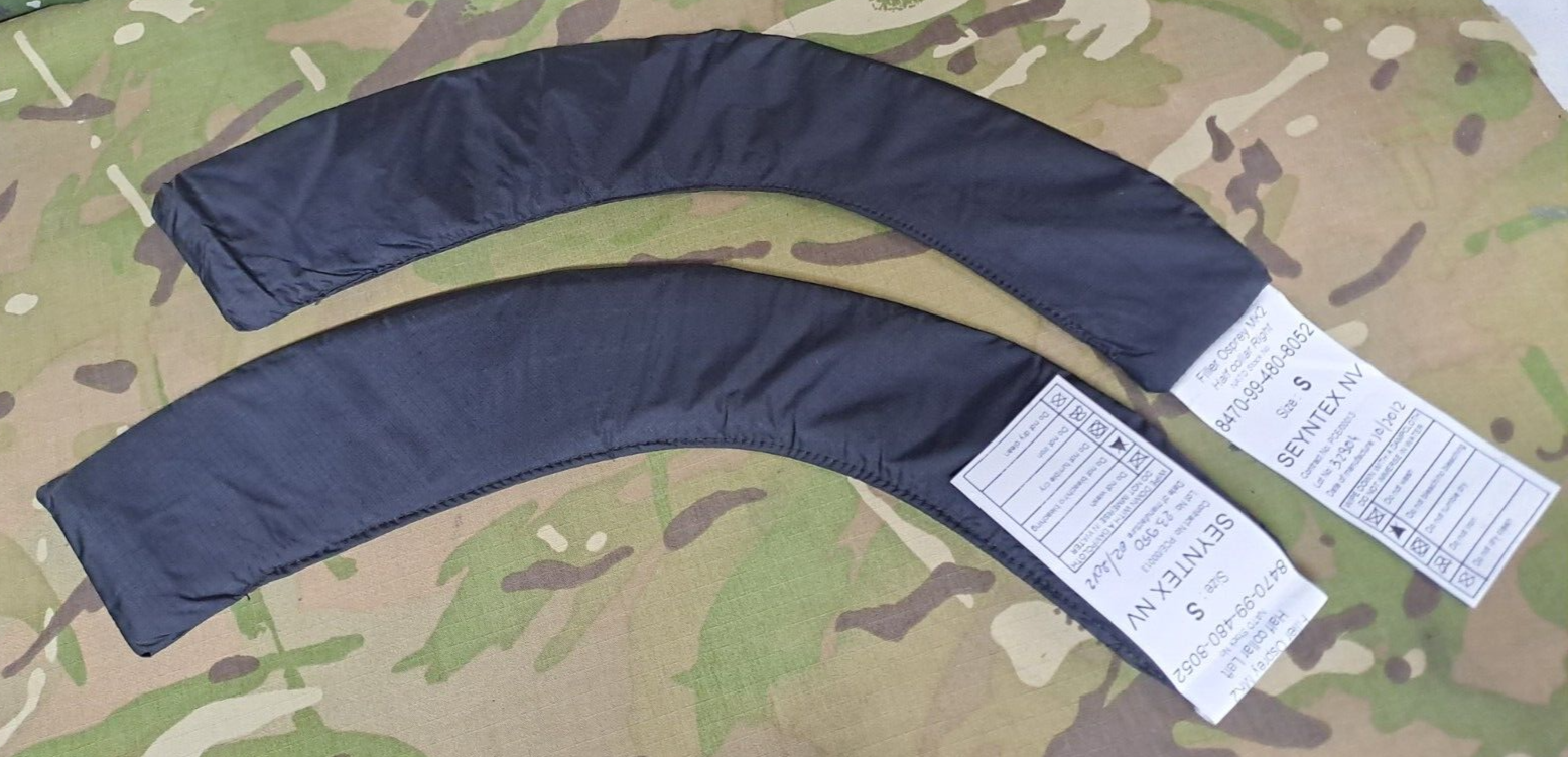 Genuine Army Military Surplus MK2 Osprey Half Collar Filler Plates Black Set
