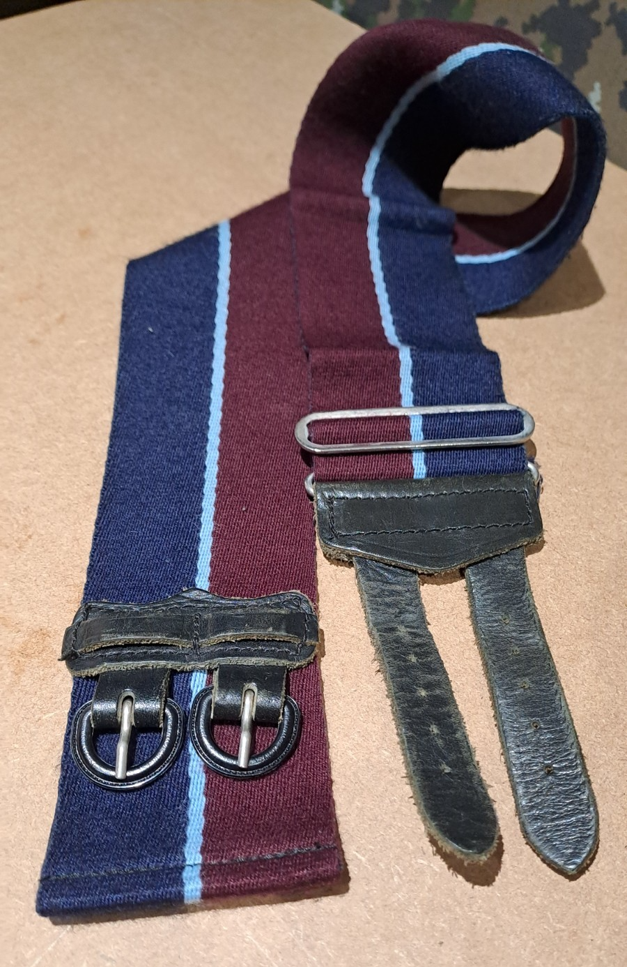 Royal Air Force RAF Regiment Military Stable Belt Regimental Colours 32 inch