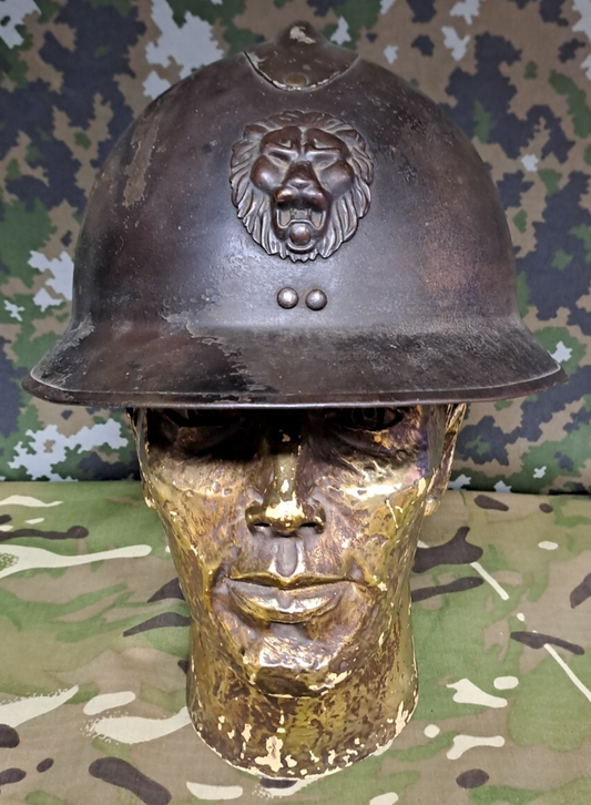 Original WW2 Belgian Army M31 Model Adrian Helmet - Complete with Liner