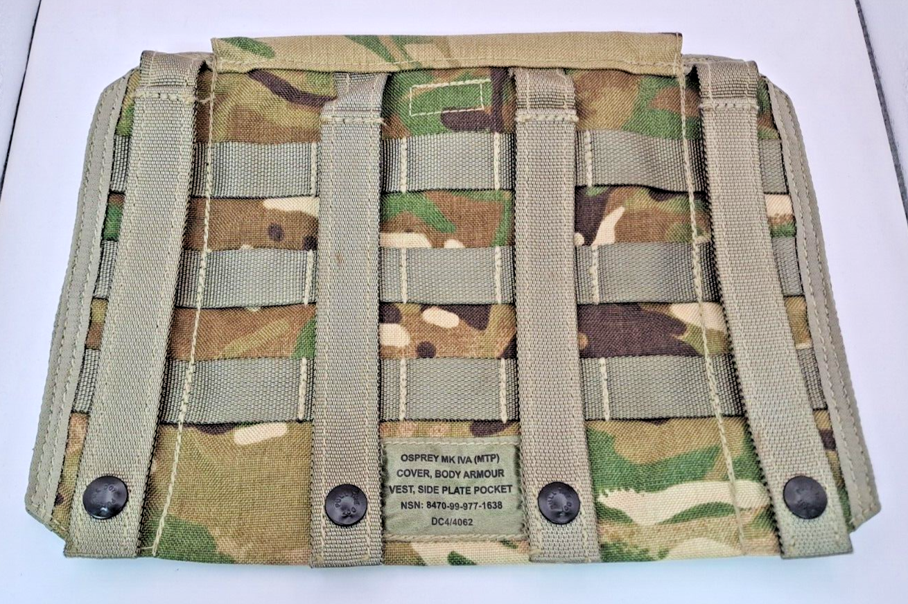 British Military MTP OSPREY Tactical Vest Webbing Side Plate Carrier Pocket