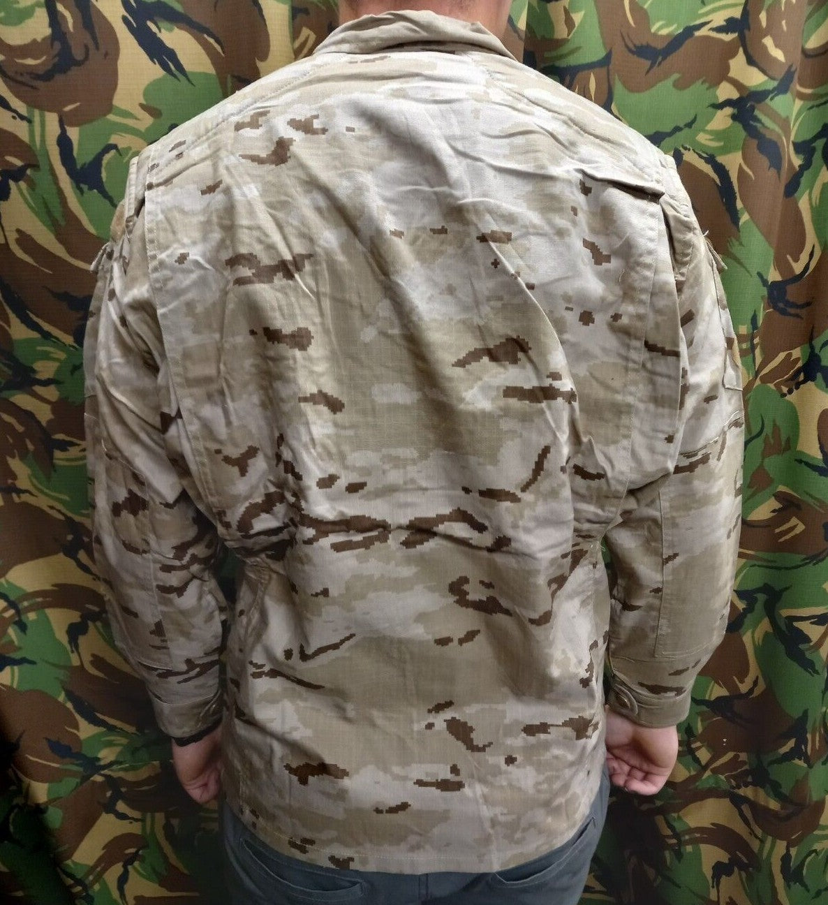 NEW Spanish Army Military Men's Shirt Jacket Digital Camouflage Spain NATO - M