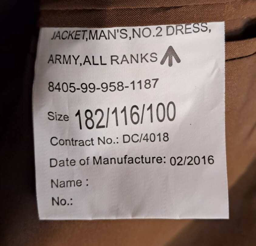 Genuine British Army Military Surplus FAD Dress Jacket Tunic Parachute Reg