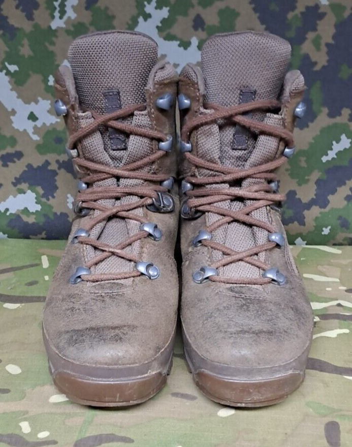 British Army Military Surplus HAIX High Liability Desert Combat Boots - 5 W