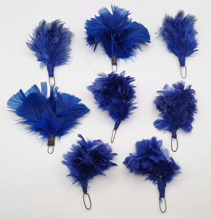 GENUINE BRITISH MILITARY ROYAL REGIMENT OF SCOTLAND BLUE HACKLE BUNDLE X 8